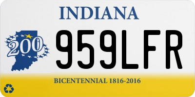 IN license plate 959LFR