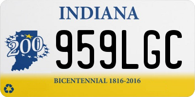 IN license plate 959LGC