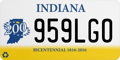 IN license plate 959LGO