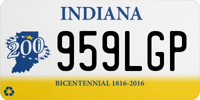 IN license plate 959LGP