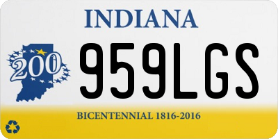 IN license plate 959LGS