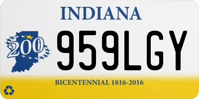 IN license plate 959LGY