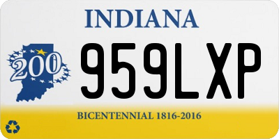 IN license plate 959LXP