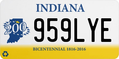 IN license plate 959LYE