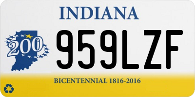 IN license plate 959LZF