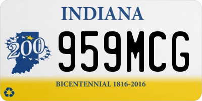 IN license plate 959MCG