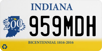 IN license plate 959MDH