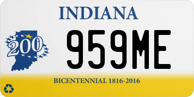 IN license plate 959ME