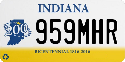 IN license plate 959MHR