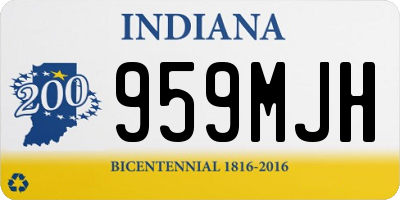 IN license plate 959MJH