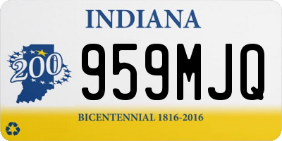 IN license plate 959MJQ