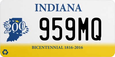 IN license plate 959MQ