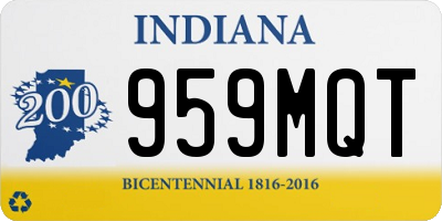 IN license plate 959MQT