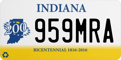 IN license plate 959MRA