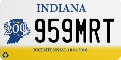 IN license plate 959MRT