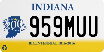 IN license plate 959MUU