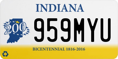 IN license plate 959MYU