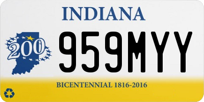IN license plate 959MYY