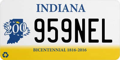 IN license plate 959NEL