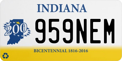 IN license plate 959NEM