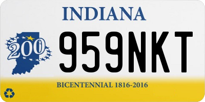 IN license plate 959NKT