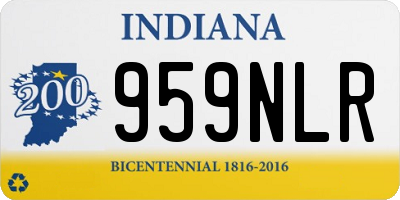 IN license plate 959NLR
