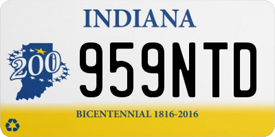 IN license plate 959NTD