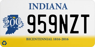 IN license plate 959NZT