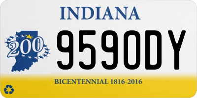 IN license plate 959ODY