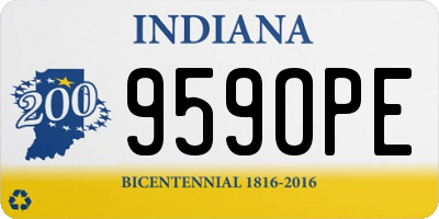 IN license plate 959OPE