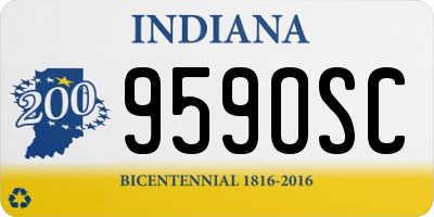 IN license plate 959OSC