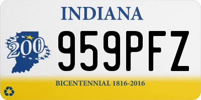 IN license plate 959PFZ