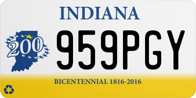 IN license plate 959PGY