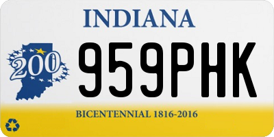 IN license plate 959PHK