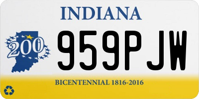 IN license plate 959PJW