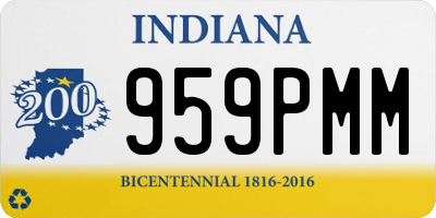 IN license plate 959PMM