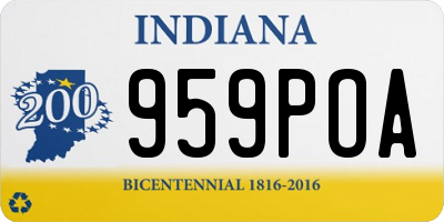 IN license plate 959POA