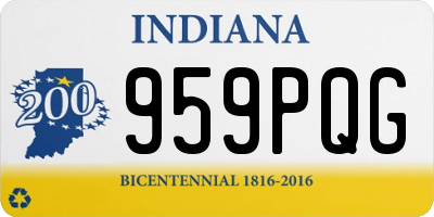 IN license plate 959PQG