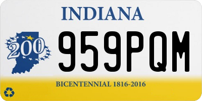 IN license plate 959PQM