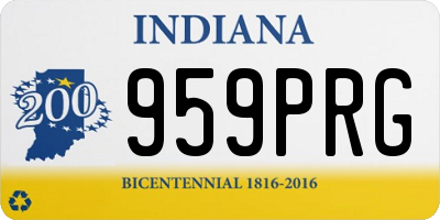 IN license plate 959PRG