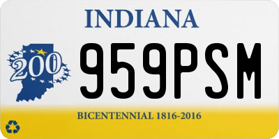 IN license plate 959PSM