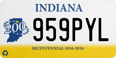 IN license plate 959PYL