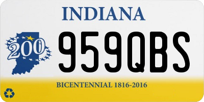 IN license plate 959QBS