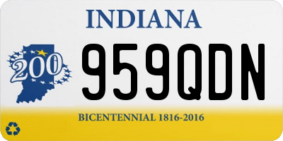IN license plate 959QDN