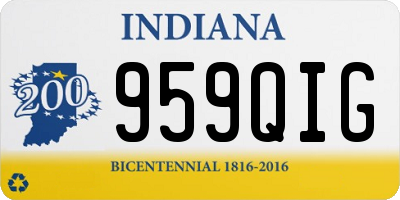 IN license plate 959QIG