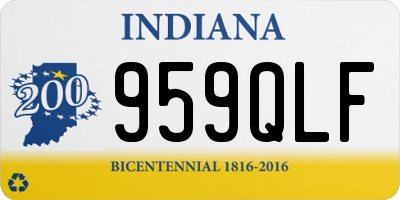 IN license plate 959QLF