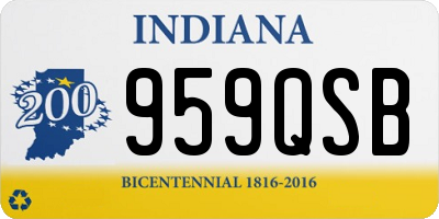 IN license plate 959QSB