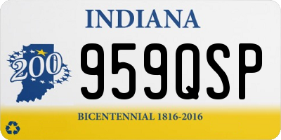 IN license plate 959QSP