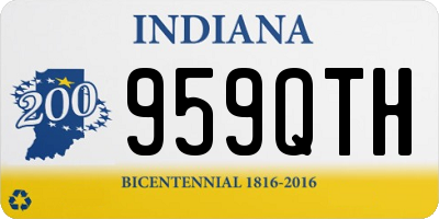 IN license plate 959QTH