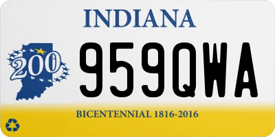 IN license plate 959QWA